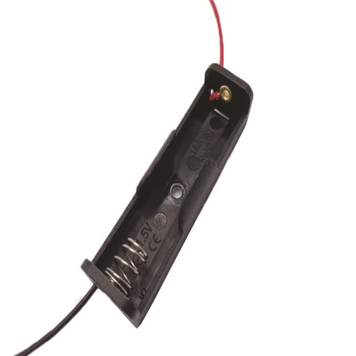 Manufacturer direct sales single-section AA battery box, AA single-section with wires battery box, 18650 battery holder