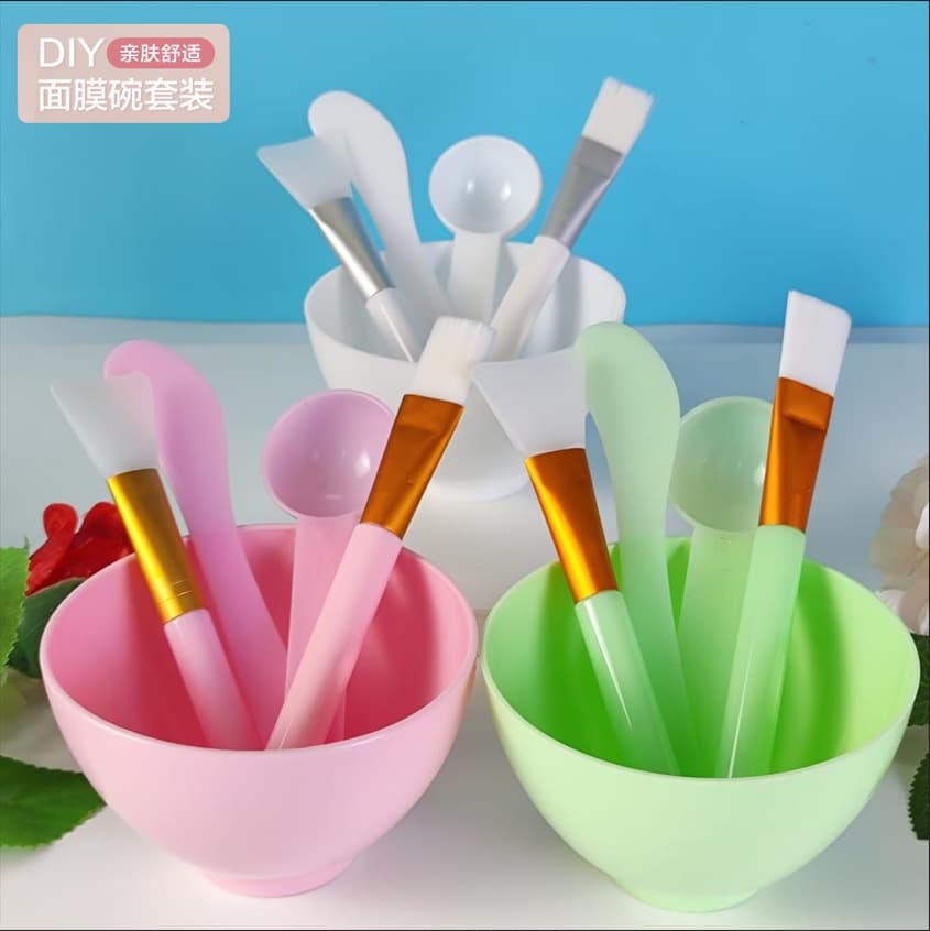 Mask Bowl Set with Modulation Mask DIY Soft Silicone Brush Small Bowl Mixing Stick Beauty Salon Special Beauty Tools