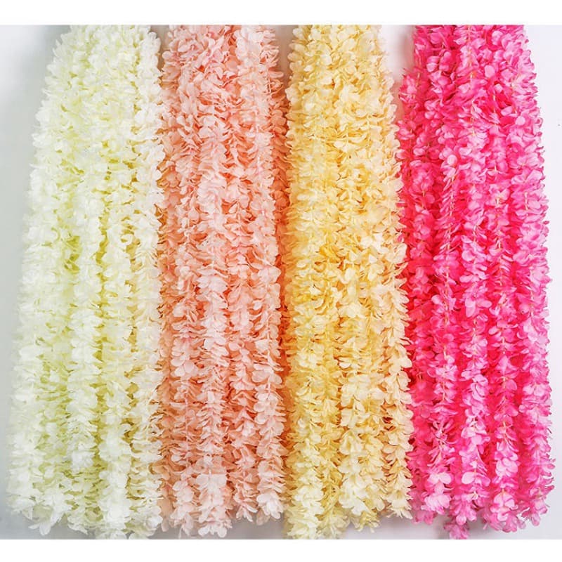 Artificial Orchid String Wedding Wisteria Flower Vine Hydrangea String Wedding Hall Ceiling Decoration Arrangement Orchid Flower String