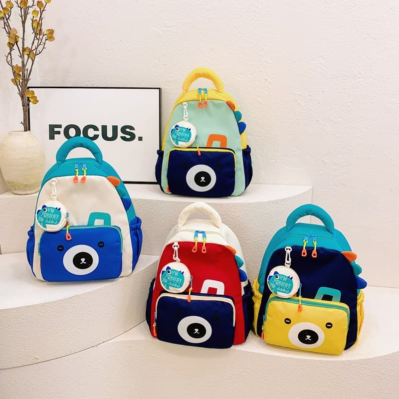 Children's Backpack, Kindergarten Backpack, Large Capacity Cartoon Backpack for Preschool Boys and Girls, Casual Backpack