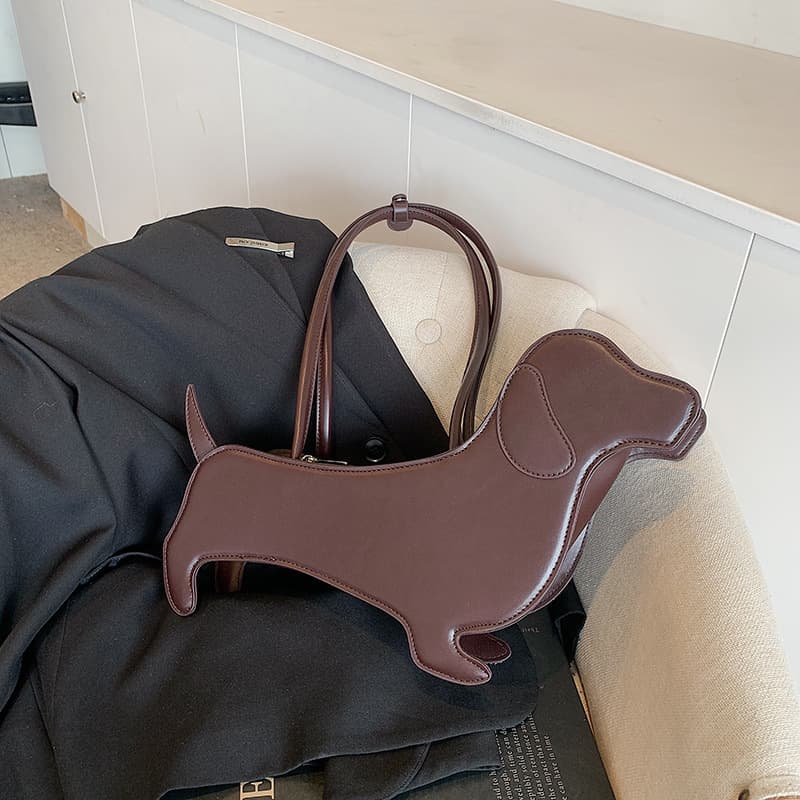 Dachshund Bag Creative Spice Girl Travel Street Bag Cross-border Alien Cartoon Dog Bag Shoulder Handbag Fashion Underarm Bag