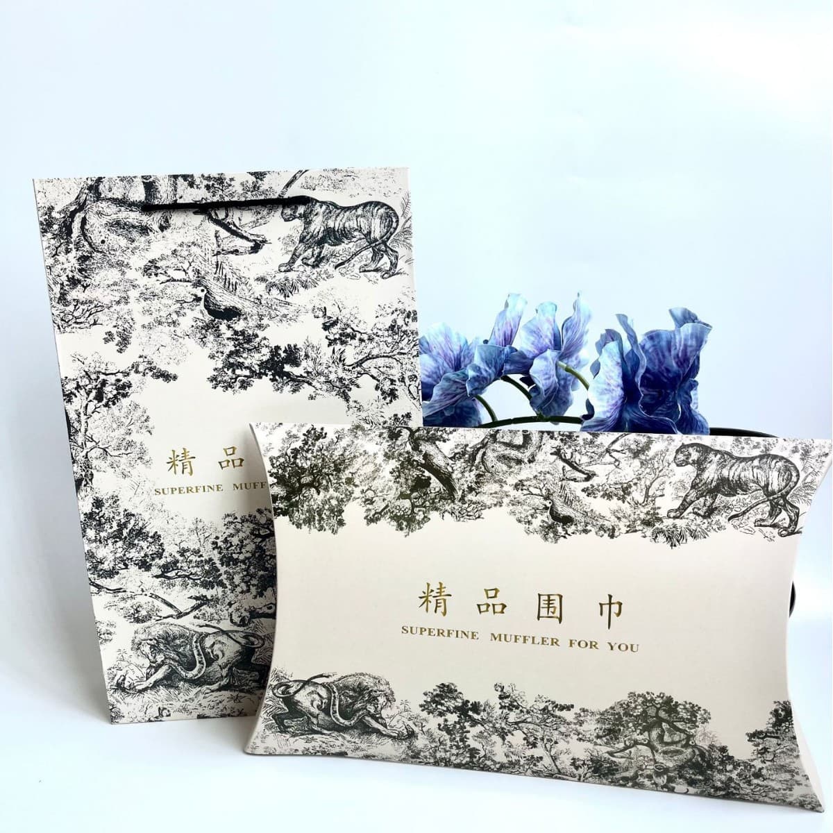 Souvenir gift box, silk scarf packaging box, Teacher's Day annual meeting gift box set, gift bag, Teacher's Day limited edition