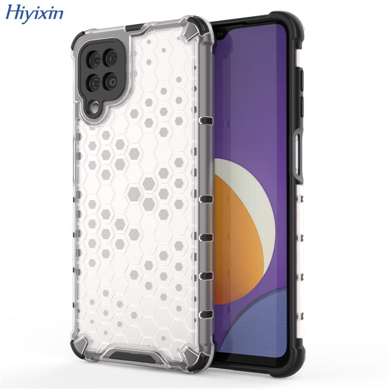 Cross-border Transparent Shockproof Phone Case for Samsung Note20, S26 Ultra Creative Honeycomb Protective Cover
