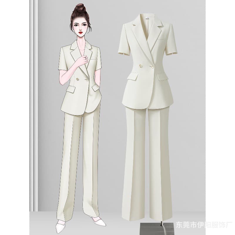 Summer Suit Set for Women 2026 New Style High-End Casual Blazer Elegant Professional Workwear Formal Attire