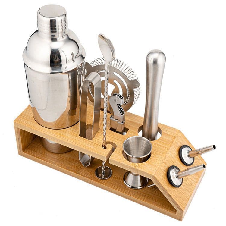 304 Stainless Steel Bartender Starter Bartending Kit, Bar Cocktail Tools, Shaker, Shaker Glass