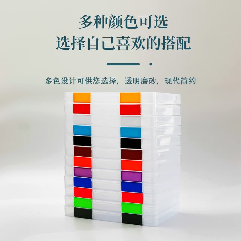 Simple Desktop Data A4 File Box, A5 Paper Storage Box, Transparent Plastic Bill Organizer, Office and Student Supplies