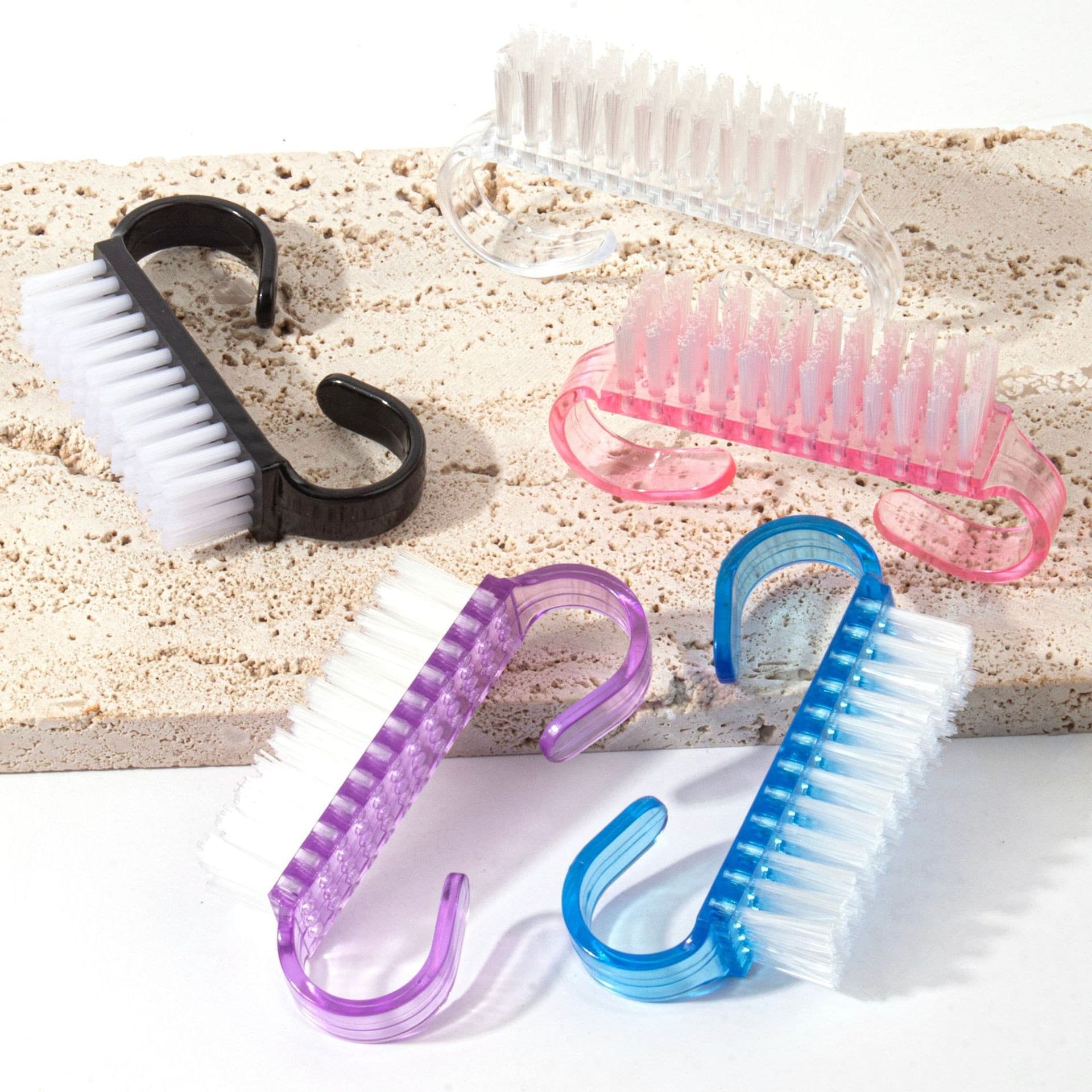 Factory direct sales small horn brush plastic dust brush Wenwan nail art dust removal brush manicure tools