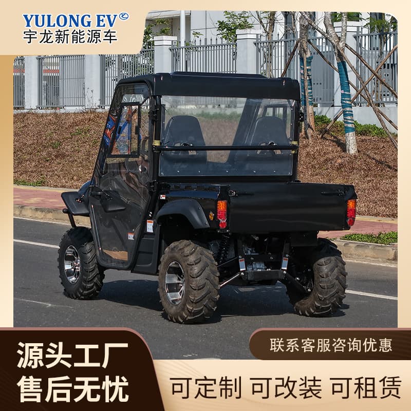 UTV All-Terrain Vehicle, Four-Wheel Drive Beach Vehicle, Four-Wheel Motorcycle, Fuel-Powered Off-Road Large Mobility Vehicle, Farmer's Desert Vehicle