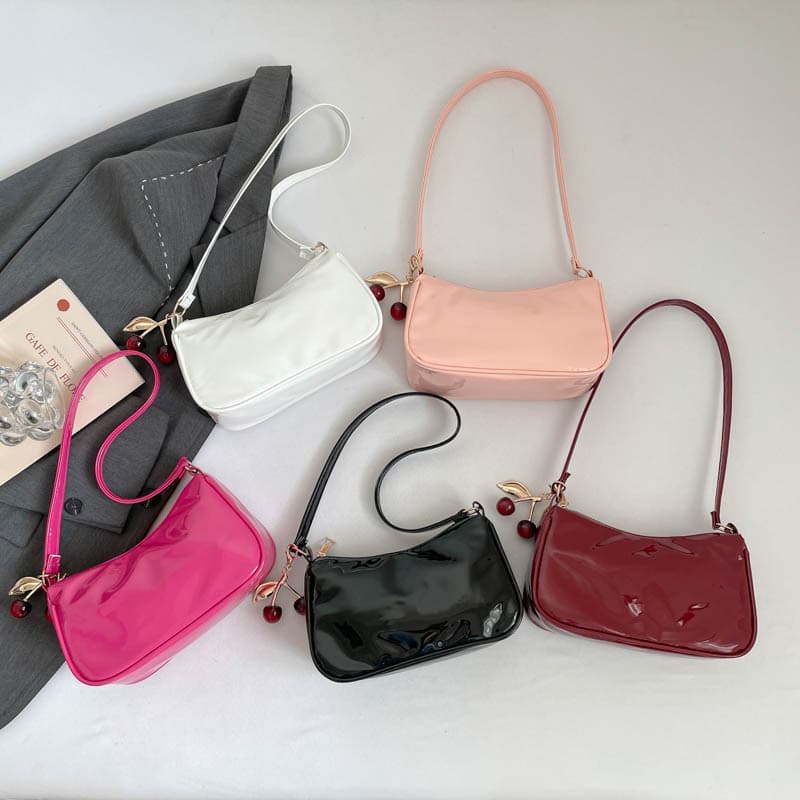 Wholesale Korean version light luxury portable small square bag women's bag 2026 summer new solid color simple shoulder bag commuter armpit bag