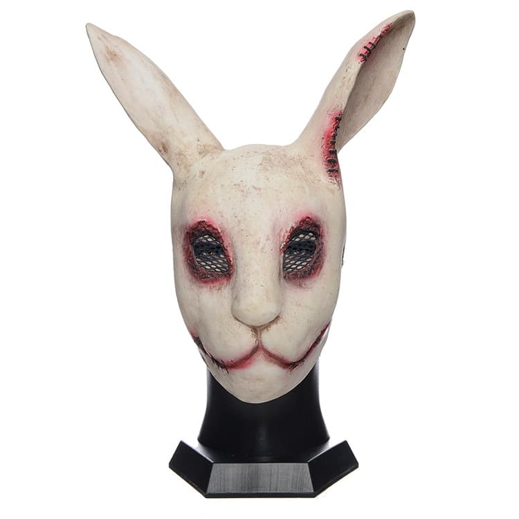 Hot-selling holiday headgear latex mask bloody bunny costume Halloween cosplay costume factory direct sale