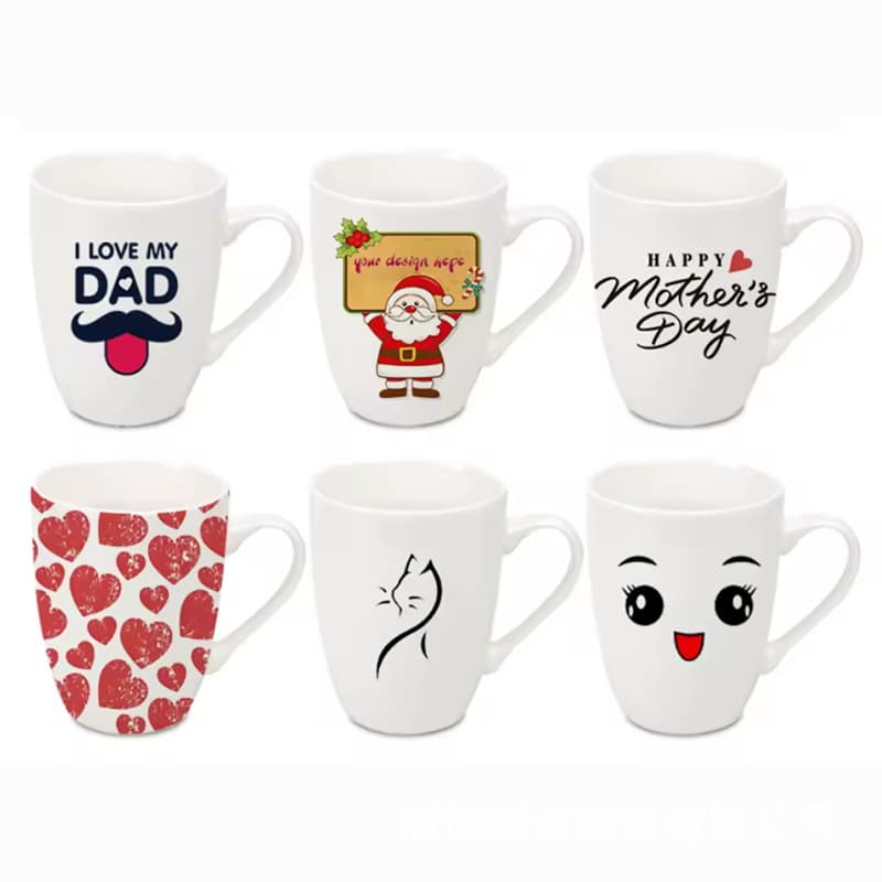 Customized Conical Ceramic Waist Drum Cup Personalized Belly Mug Large Capacity Export 11oz Drinking Cup