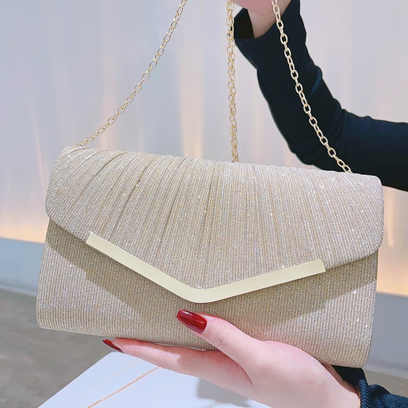 Cross-border European and American fashion envelope bag, temperament dinner dress bag, mother's style wedding cheongsam bag, elegant hand-held women's bag