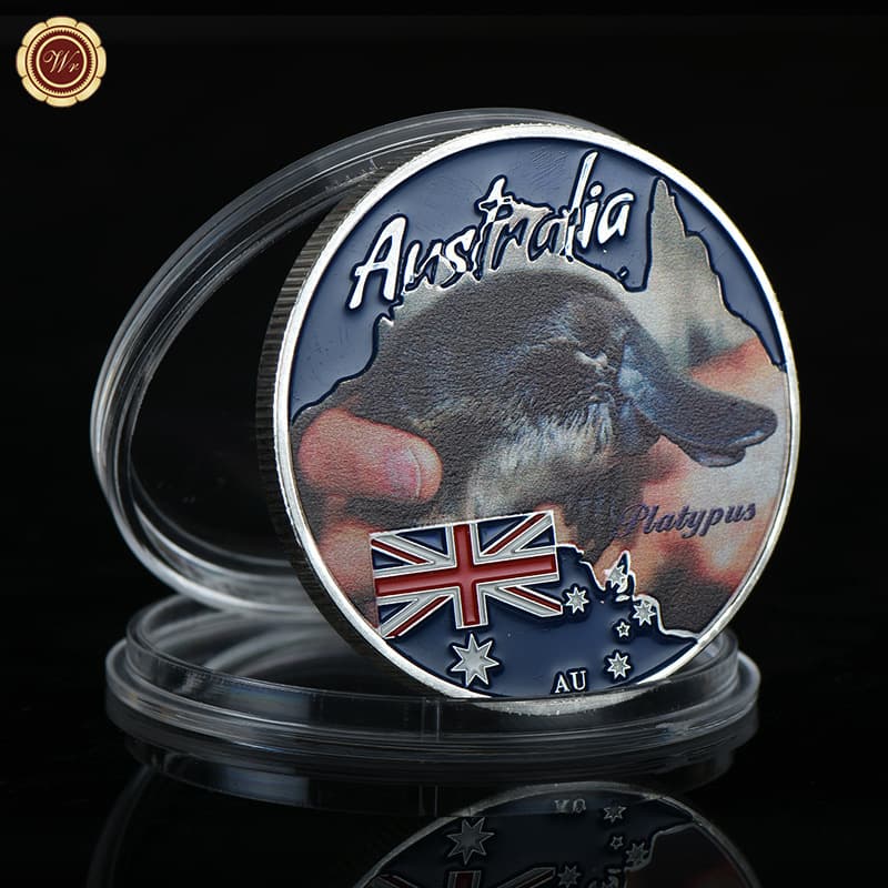 Cross-border Australian Koala Medal Lucky Gold and Silver Coin Platypus Badge Australian Queen Collection Coin