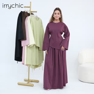 Aiyirui real-shot direct output, solid color plus size long-sleeve casual set 1313