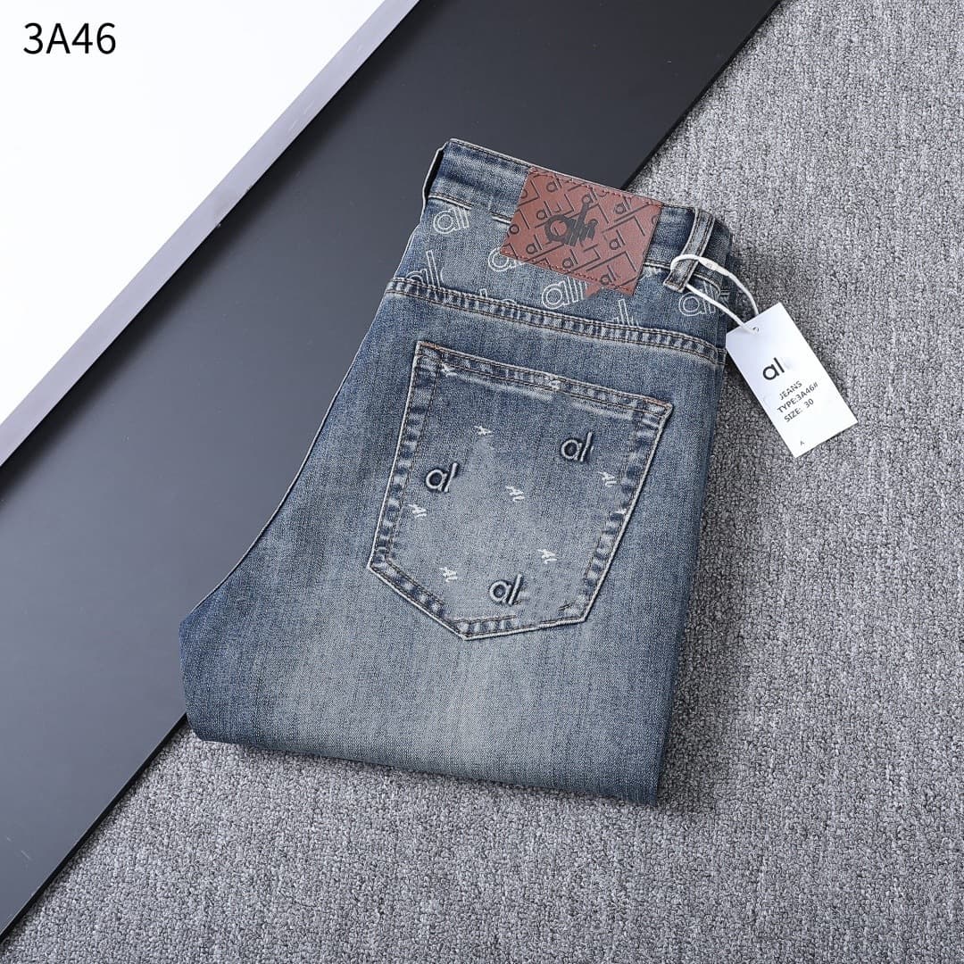 3A46 correct version al fashion men's high quality jeans 26 new high-end luxury brand European goods trendy brand men's clothing