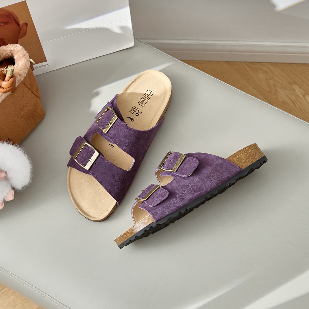 Thick Sole Birkenstock Sandals for Women Summer 2025 New Elevated Beach Flip Flops to Match Dresses Casual Slippers