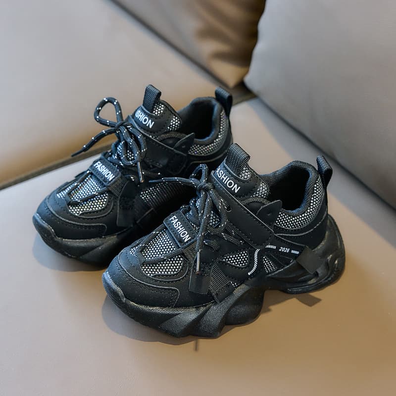 Children's Soft-Sole Dad Sneakers 2026 Spring Boys' Breathable Non-Slip Sports Shoes Girls' Versatile Athletic Shoes In Stock