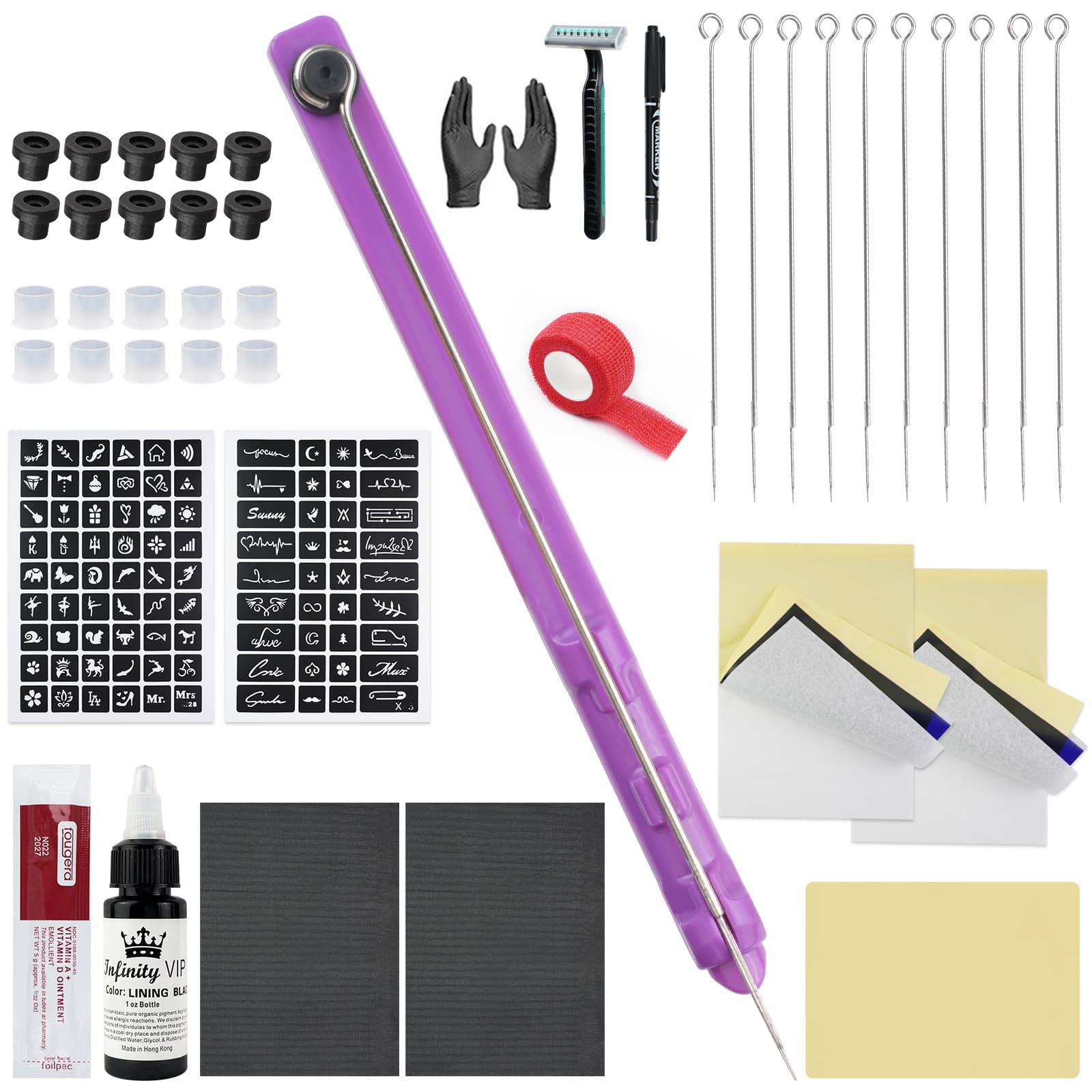 Tattoo Equipment Hand Needle Set Traditional Hand Tattoo Needle Set Tattoo Tools Cross-Border