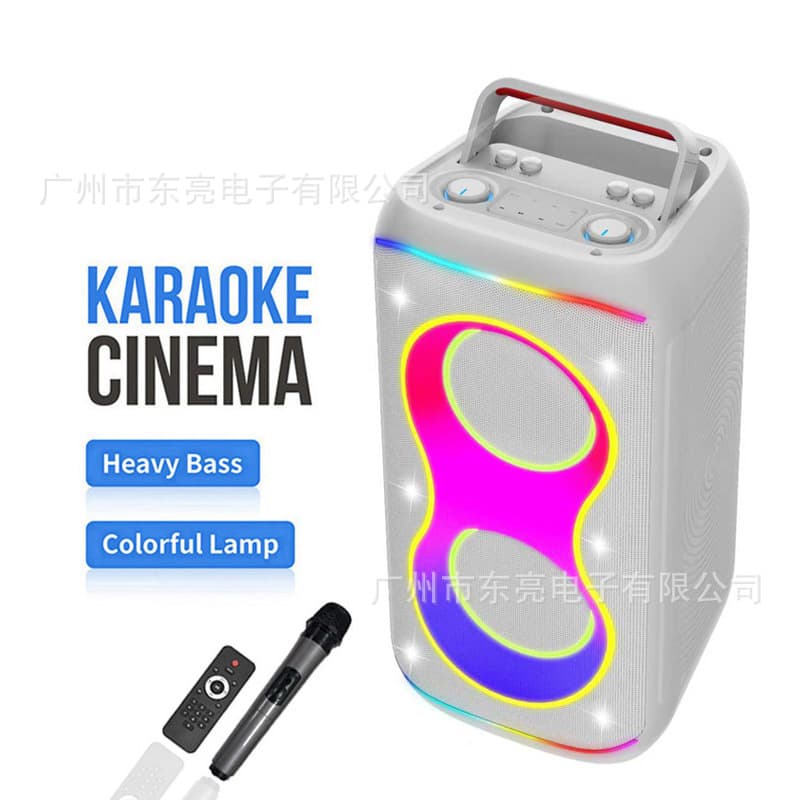 New Cross-Border Bluetooth Speaker Outdoor Party Indoor Dual Speaker Card Slot Multifunctional 60W High Volume Audio