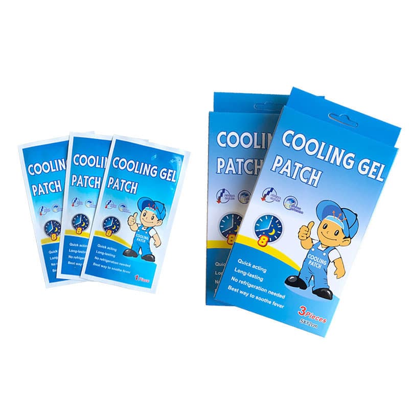 Cross-border Single Cooling Patch Physical Fever-Reducing Patch Children's Cooling Gel Patch Cold Compress Patch Heatstroke Prevention Patch Cooling Ice Patch