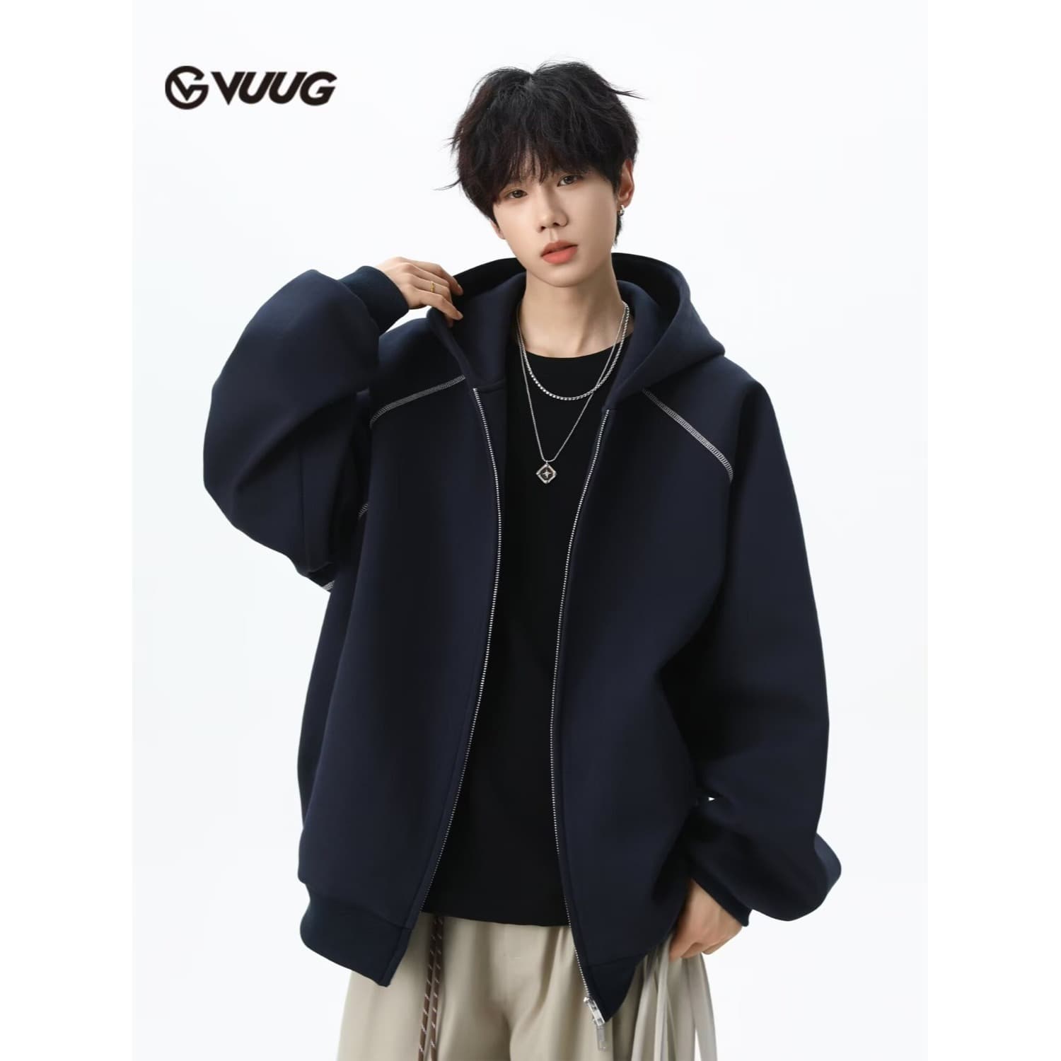 Cardigan Hoodie Fashion New Style Ins Lazy Temperament Harajuku Trendy Literary Japanese Simple Versatile
