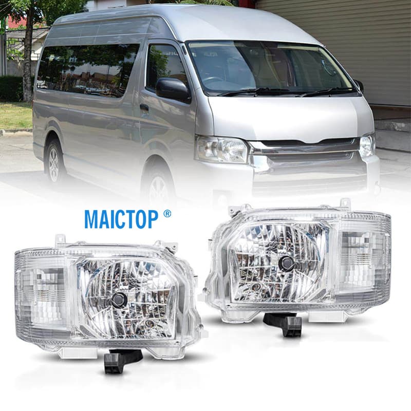 Compatible with 14-18 Hiace Headlight Hiace Hiace Without Motor Headlight KDH200 Headlight