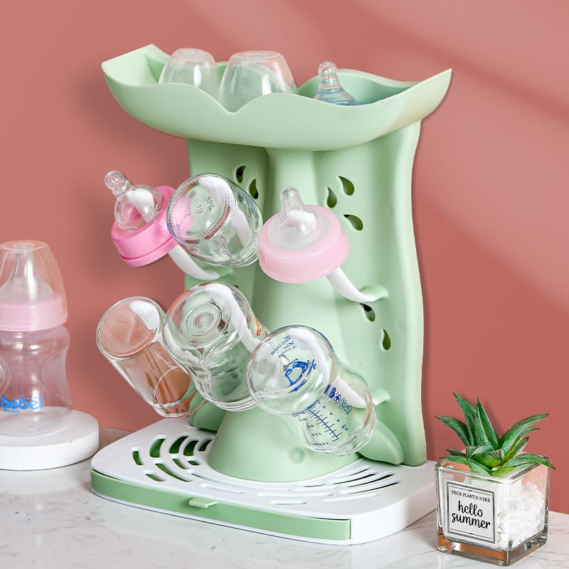 Baby Bottle Drying Rack, Inverted Cup Drying Rack, Baby Bottle Storage and Drying Rack Kitchen Shelf