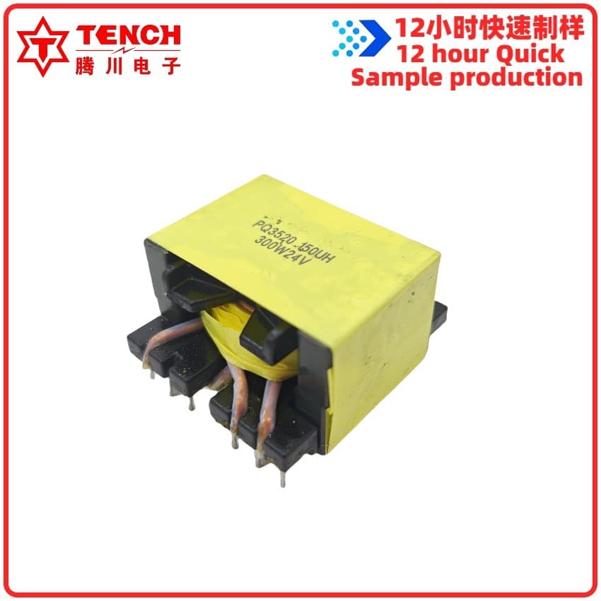 PQ3520 6+6 high-frequency transformer LED driver LLC dual-tube resonance with safety certification and UL insulation system