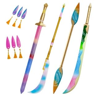 PU Soft Rubber Kpop Demon Hunter Girl Group Rumi Sword Mira Big Knife Cosplay Stage Scenic Area Cross-Border Wholesale