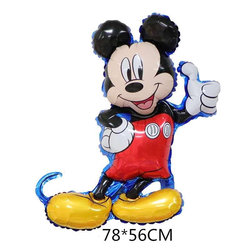 Cartoon Balloon Set Mickey Mouse Theme Party Birthday Decoration Balloons Standing Mickey Minnie Birthday Banner