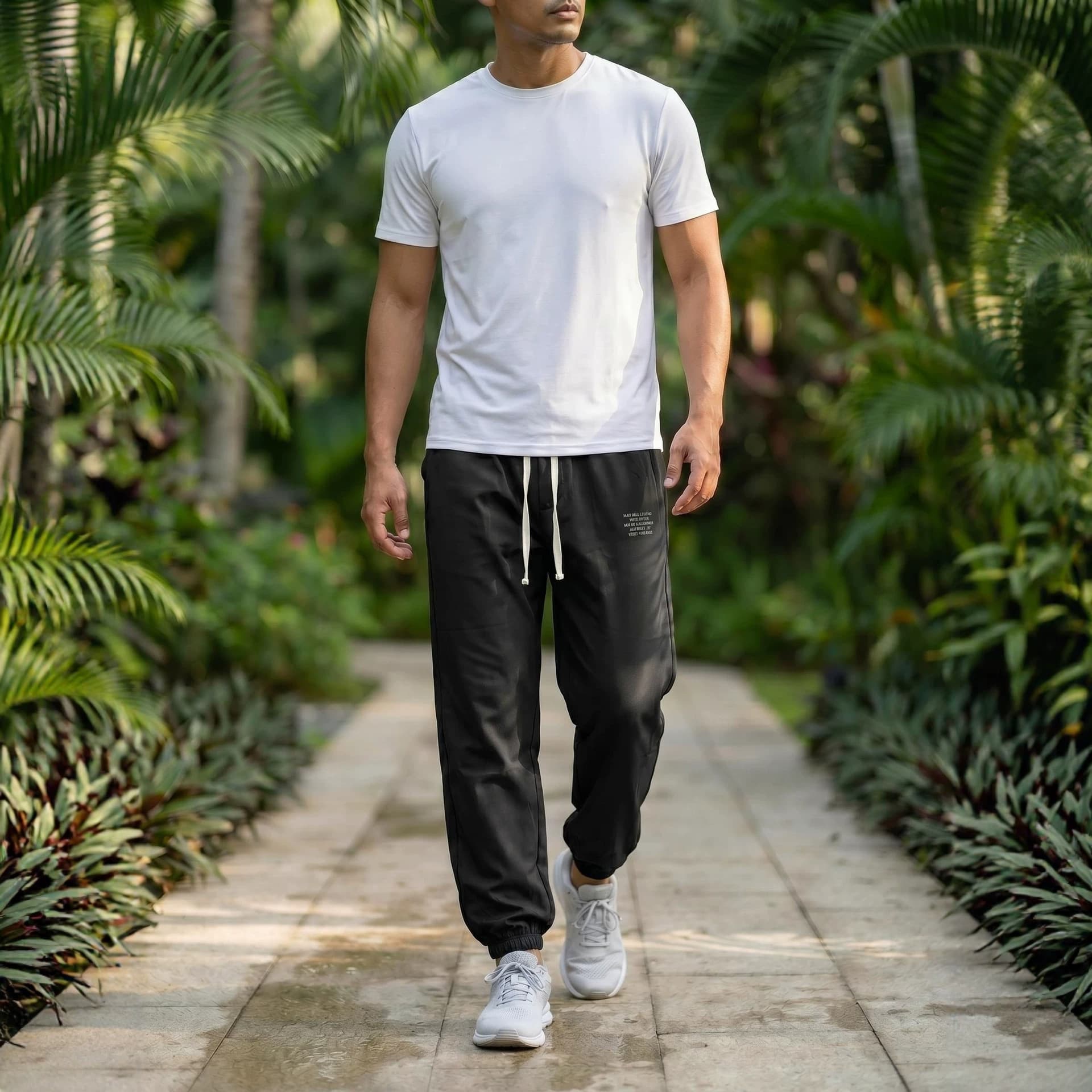 Cross-border Hot-Selling Southeast Asia Wholesale Summer Men's Ice Silk Quick-Dry Casual Pants Cool Feel Drape Ankle-Length Pants