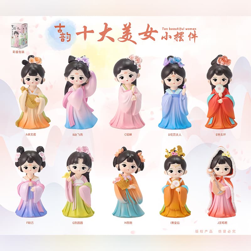 National trend series ancient charm top ten beauties small ornaments resin crafts small gifts factory direct sales wholesale