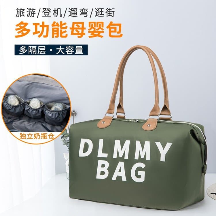 Cross-border new mommy bag, multi-purpose baby diaper bag, fashionable portable tote mom bag, travel bag, mother and baby bag