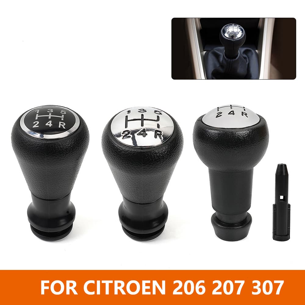 Car Shift Knob for Peugeot 206 207 307 Citroen 5-Speed Gear Shift Lever Handle Cross-Border
