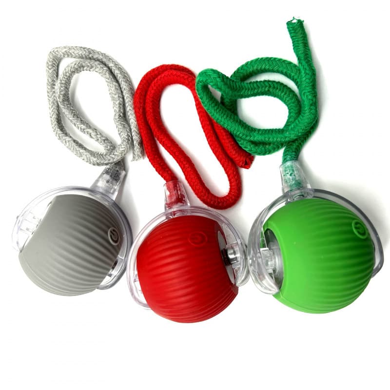 2026 Autumn/Winter Cross-border Foreign Trade New 3-Piece Set (Red, Gray, Green) 360° Rotating Pet Ball