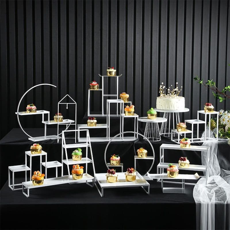 European-style dessert table display stand, wedding dessert cold buffet tea break cake stand, afternoon tea pastry stand