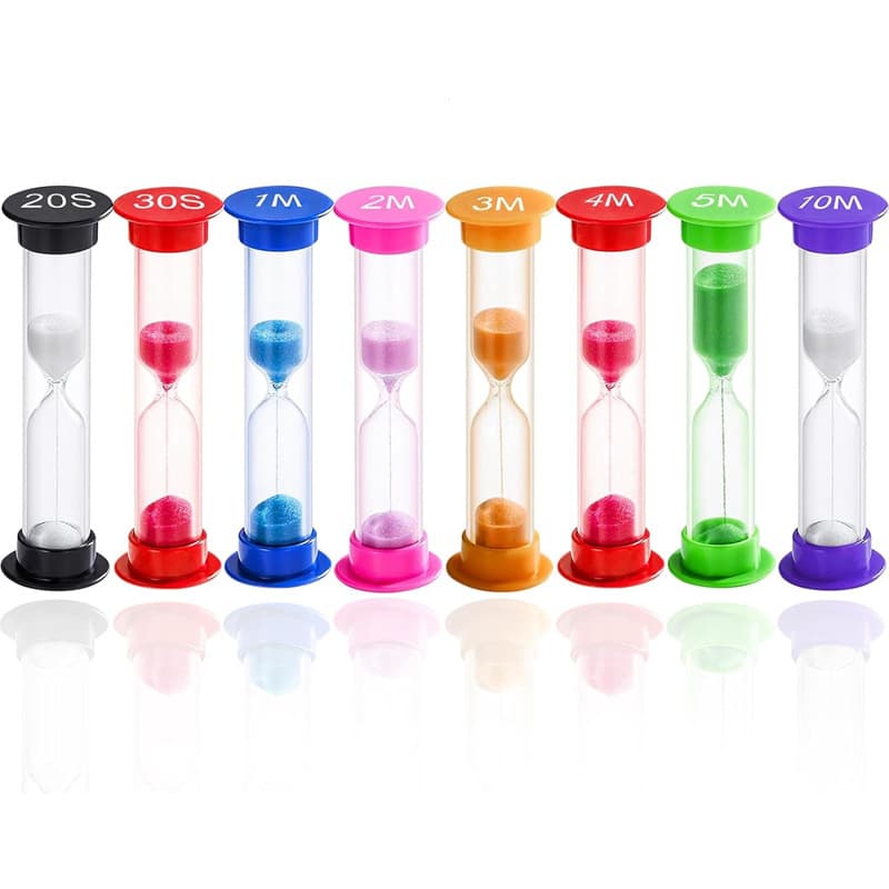 Anti-Fall Children's Plastic Hourglass Timer Set Creative Timing Home Decor Ornaments Accessories Logo