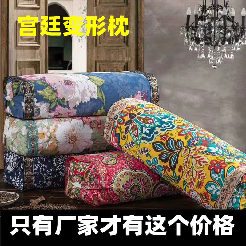 Factory Buckwheat Snap Pillowcases, Adjustable Pillow Covers, Coarse Fabric Retro Style Market Stall