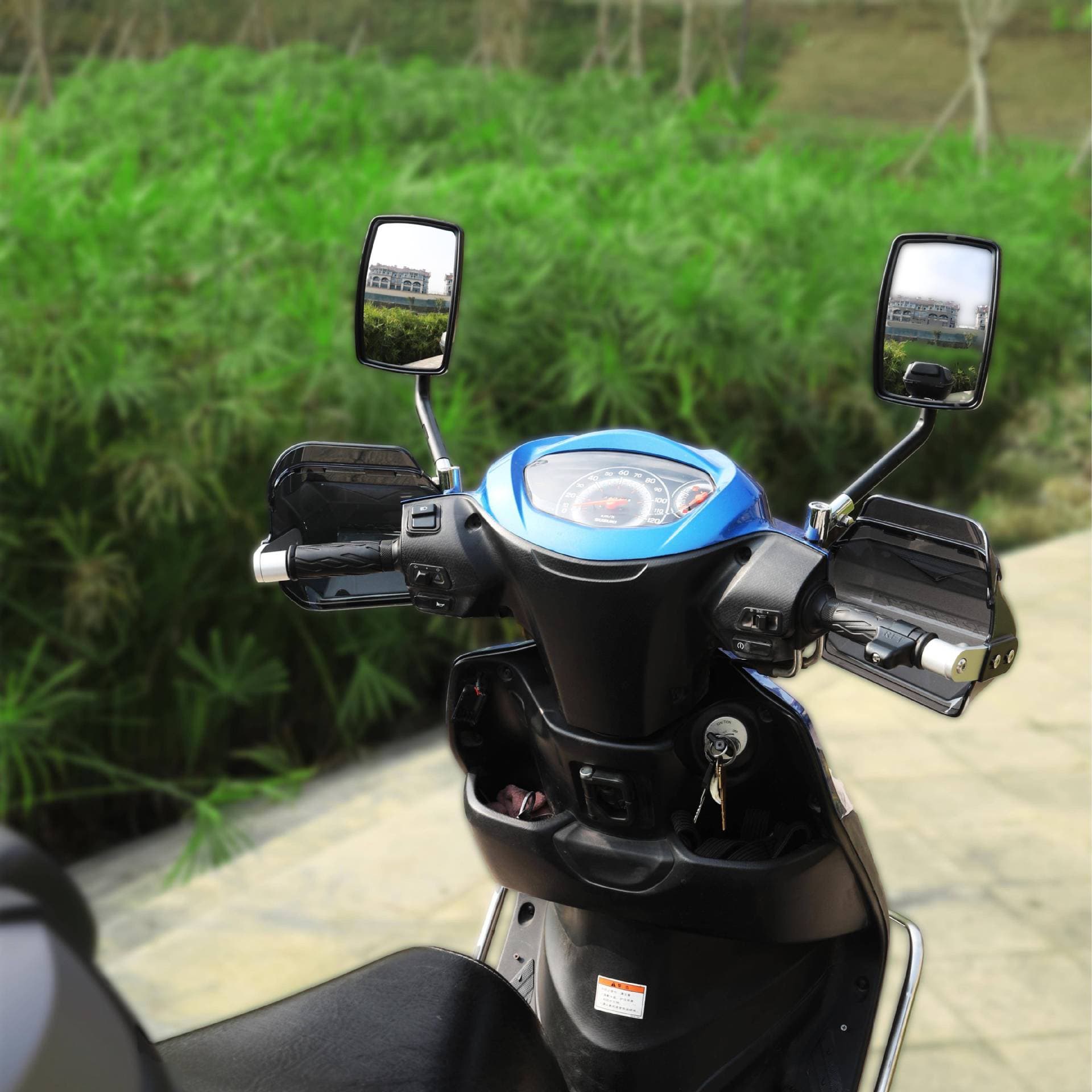 Motorcycle Rearview Mirror for UY125 UHR Scooter, Large Mirror Surface, Anti-Glare Electric Scooter Rearview Mirror