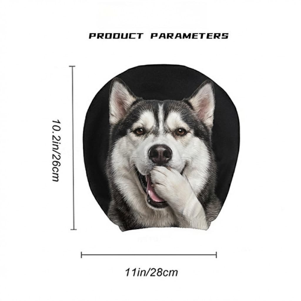Funny Printed Headrest Cover, Multiple Patterns to Browse, Universal for All Seasons in Car, Breathable and Non-Stuffy, Comfortable