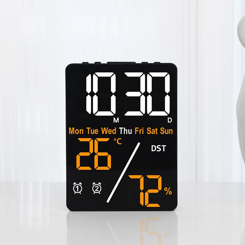 New Alarm Clock Gift Multifunctional Electronic Clock Simple Temperature and Humidity Clock 5508