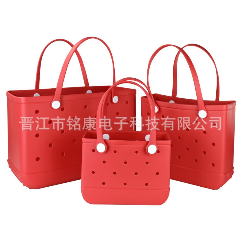 EVA Beach Bag Mesh Bag Portable Tote Waterproof Travel Bag Large Capacity Handbag
