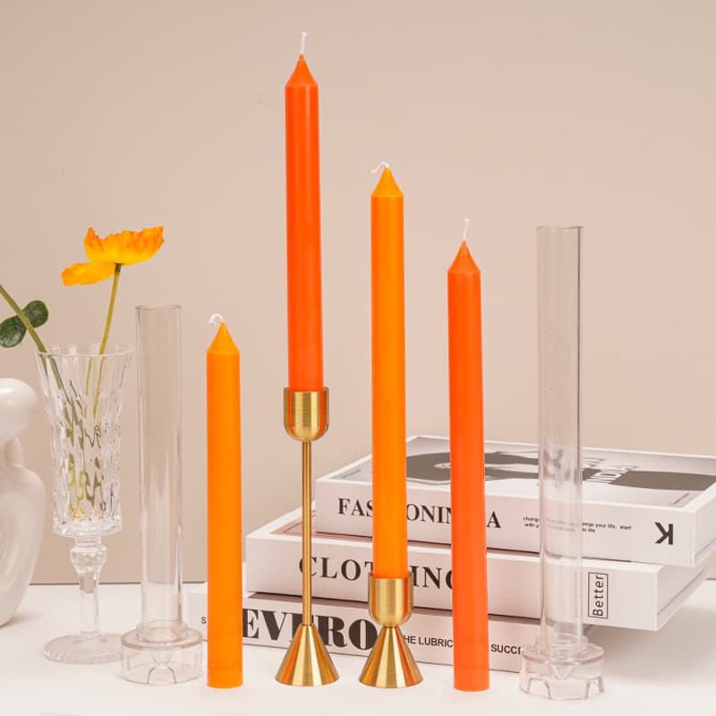Aromatherapy DIY Material Wedding Banquet Party Decoration Long Stick Candle, Slim Candle PC Plastic Candle Mold