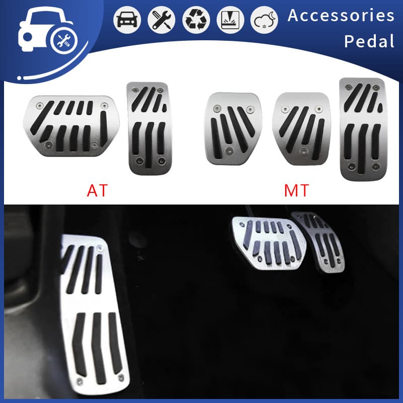 Stainless Steel Pedals for 14-20 Peugeot 2008 Brake Throttle Pedal Modification Accessories Suitable for Car Models in Europe And North America