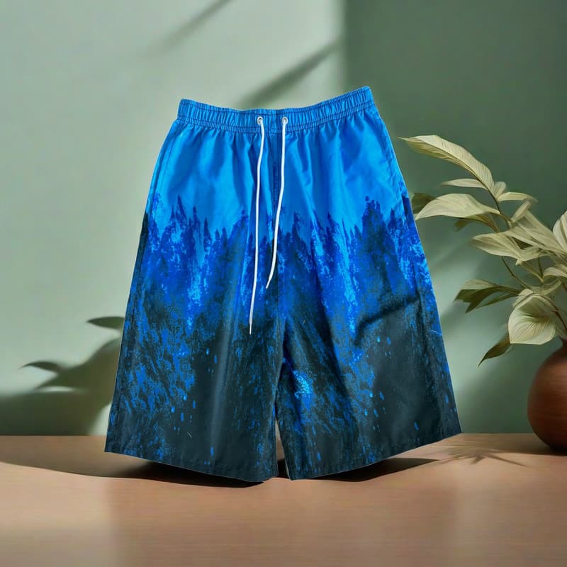 Men's Summer Beach Shorts, Quick-drying, Loose-fitting, Thin, Five-point Surfing Swimming Shorts, Sports Casual, Breathable, Printed
