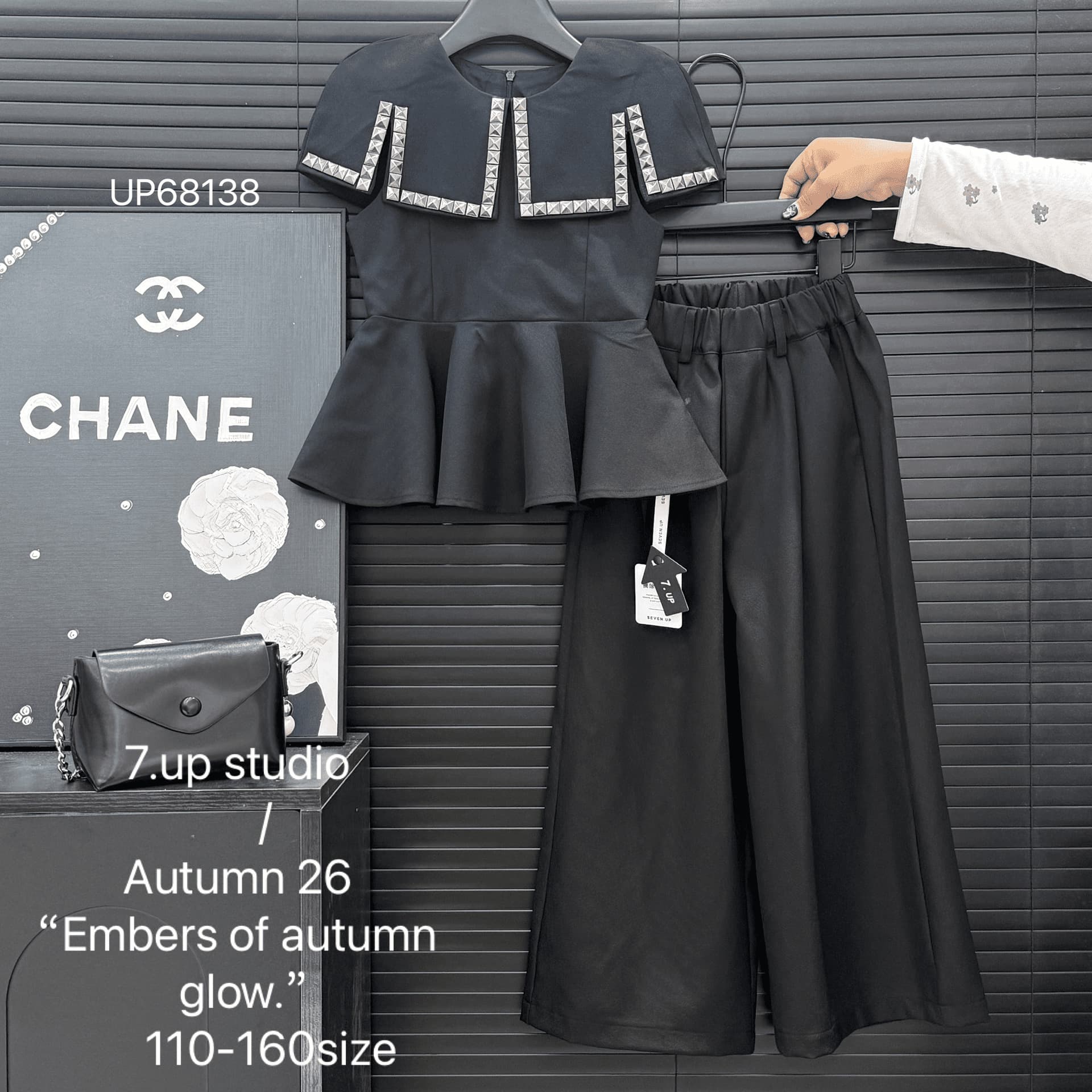 Girls Autumn Kids Set European American Style Suit Vest Wide Leg Pants Two Piece Set Big Kids Zhili Children's Clothing Cross Border