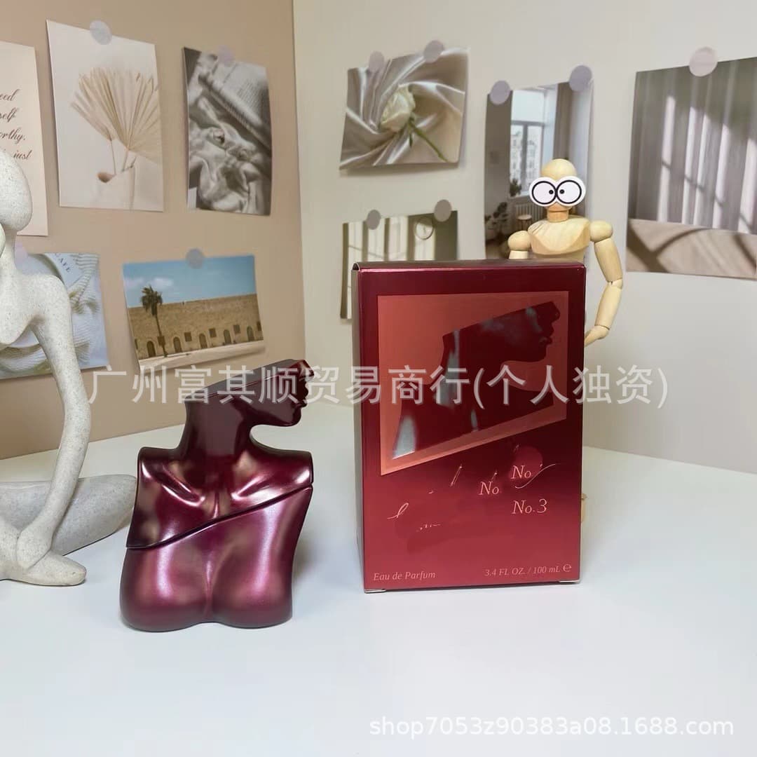 Cross-border Trade Women's 100ml Billie Eilish Gold White Dice Transparent Black Ariana Grande No. 3 Perfume