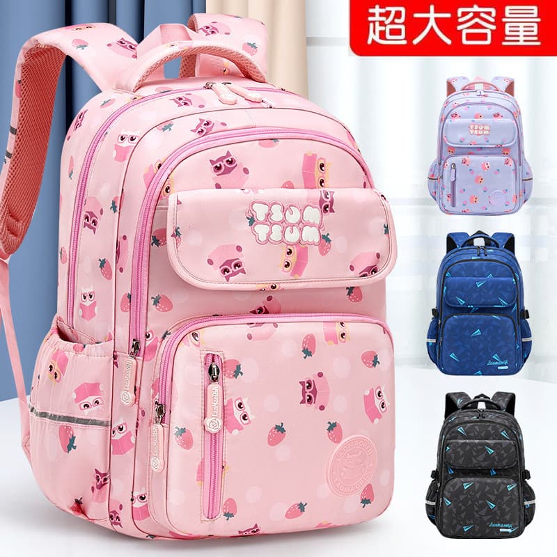 New School Bag for Girls and Boys, Elementary Students Grades 1-6, Lightweight and Ergonomic Backpack, Princess Design, Large Capacity