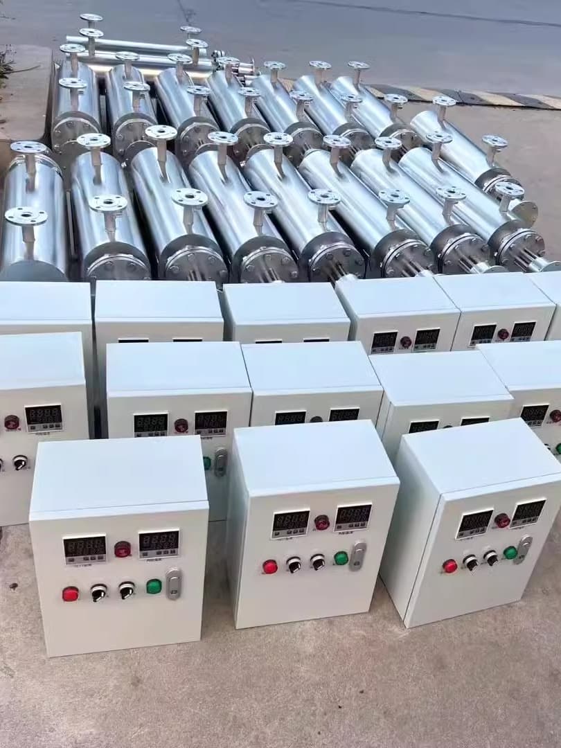 Industrial Pipeline Electric Heater for Liquid Heating, Air Energy Auxiliary Heat, Hot Water Tank Circulation, Explosion-proof Heating