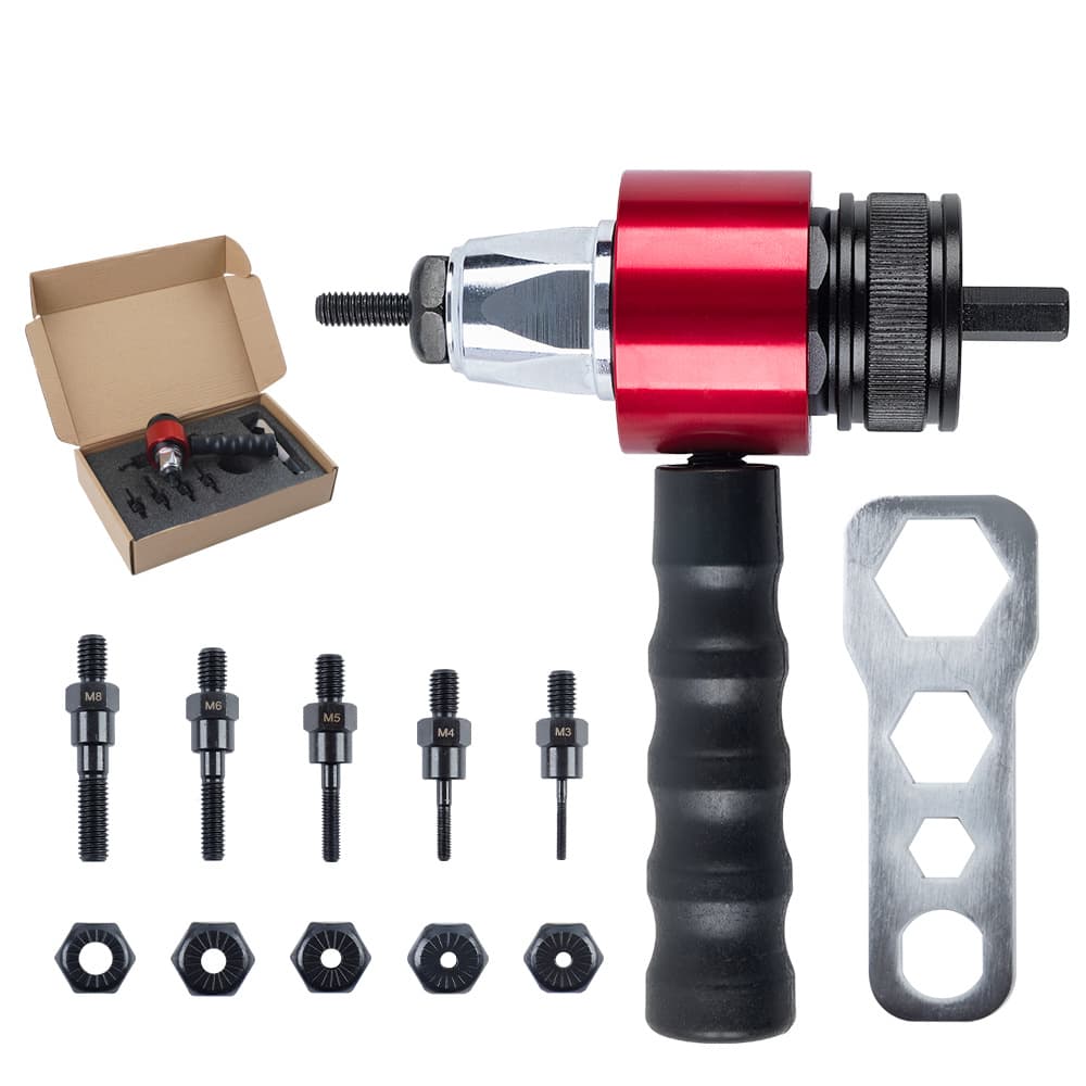 M3-M8 Electric Rivet Gun, Automatic Riveting Gun, Nut Gun, Electric Ram Gun, Conversion Head, Rivet Pulling Gun